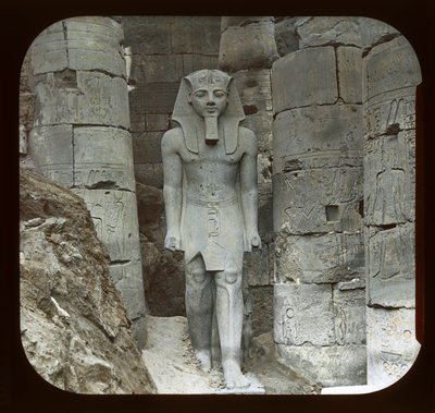 Egypt, statue of Ramses II, Luxor by American Photographer